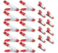 20 Pcs Metal Spring Clamps Clips, Heavy Duty Spring Clips Rubber Coated Tip, Wood Clamps Non-Slip for Woodwork Tarpaulin Tarp Clips Model Making (4 Inch+2 Inch)