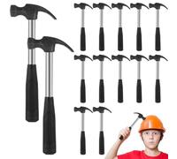 20 Pcs Mini Claw Hammers with Non Slip Rubber Handles, Small Hammers for Little Ones, Wall Nail Removers, Mini Sledge Hammers, Plastic Household Hammers, Solid Safety Hammers