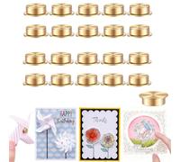 20 Pcs Mini Metal Rotating Bearings for Card Making DIY Handmade Crafts Paper Cards Scrapbooking Crafting, 360°Rotation Charm Bearing Spinner Art Tool Nail Rings Jewelry Rotating Tools