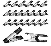 20 Pcs Mini Spring Clamps, 2 Inch Small Metal Clips for Crafts, Heavy Duty Spring Clips for Photography, Backdrop, Greenhouse, and Woodworking