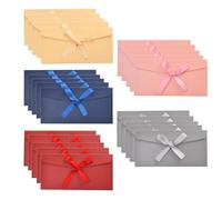 20 PCS Money Envelopes, Multiple Colors Pearl Paper Envelope with Ribbon, Gift Card Envelopes, Invitations Greeting for Easter, Thanksgiving Day, Valentine’s Day, Birthday