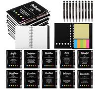 20 Pcs Motivational Spiral Notebooks with Sticky Notes Inspirational Pen Bulk Thank You Journals Notepads Positive Pens Employee Appreciation Gifts for Coworker Teacher Team Colleagues Nurse Staff