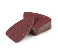 20 Pcs Mouse Detail Sander Sheets, 5 Hole 40 Grits Sanding Sheets Hook and Loop Assorted Sander Paper, Triangle Sandpaper Compatiable with Black and Decker Detail Hand Sander