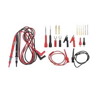 20 Pcs Multimeter Test Lead Kit with Silicone Leads and Gold Plated Probes - CAT III 1000V 10A Electronic Testing Cable Set with Clips, Test Hooks, and Back Probe Pins