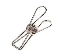 20 Pcs Multipurpose Clothespins Steel Wire Clips Drying Pegs Clamps for Clothes Bags Outdoor Kitchen Small Clothes Pins for Photos Heavy Duty Waterproof