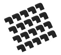 20 Pcs Nbr U Shaped Corner Guards for Furniture and Photo Frames | Black, Easy Install Design, Moving and Transport Use, Cushions Collisions, Protects from Bumps