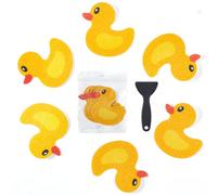 20 PCS Non Slip Bathtub Stickers, Cute Duck Creature Shower Stickers for Kids, Bathtub Non Slip and Adhesive Decals Scraper for Safety Bathroom Tubs, Shower Floor, Stairs