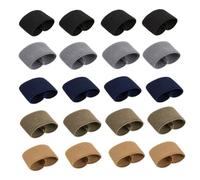 20 PCS Nylon Belt Loops, Elastic Belt Keepers for Trousers, Colorful Backpack Strap Holder, Webbing Outdoor Keepers Hoops for Securing Girdle, Backpacks (Black + Army Green + Khaki + Gray + Navy)