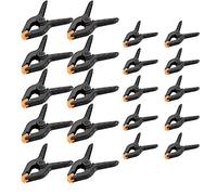 20 PCS Nylon Spring Clamps, Plastic Heavy Duty Spring Clips, Nylon Grip Clamps, Backdrop Clips for Photo Studio, Wood Working Projects, Home Improvement, Canvas, Paper(2 inch＆3 inch)
