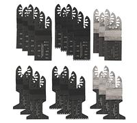20 PCS Oscillating Saw Set for Wood Metal Plastic Precisely Cutting High Speed Steel Quick Release Blades Multifunction Practical Multi Tool Accessory Most Kinds of Tools Home Deco