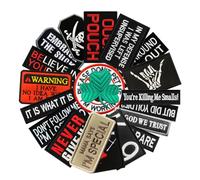 20 PCS Ouch Pouch,Never Give Up,Mama Says I'm Special etc Patches Tactical Embroidered Applique Patch for Uniforms,Armband,Jacket,Hat,Bag,Backpack,Clothes,Coat,Pants,Pouch,Vest Hook and Loop Emblem