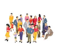 20 Pcs Painted Model People 1 25 Scale Mixed Poses Figures for Train Street Architectural Layout Landscape