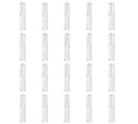 20 Pcs Pen Storage Case for Pencils 15.7x2.5x2.5cm | Portable Single-Pen Display, Fixed Plate Ring Design, Plastic Shell, for Classroom Supplies and Gifts