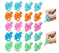 20 Pcs Pencil Grips for Kids Handwriting Pencil Holders Grippers for Kids, Writing Posture Correction Tools for Toddlers, Special Needs Silicone Pencil Supplies for Kindergarten Preschoolers（Mixcolor）