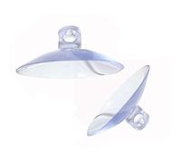 20 PCS per Packs PVC Plastic Suction Cups, Button Glass Suction Pads Strong Adhesive Suction Holder Extra Strong Suction Holder for Daily Hanging (4 CM)