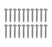 20 Pcs Pickup Mounting Screws Metal High Strength Replacement Electric Guitar Bass Pickup Screw (Silver)