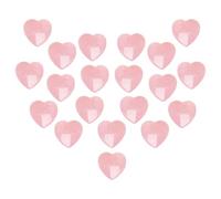 20 Pcs Pink Rose Quartz Crystals Heart - Natural Rose Quartz Stones for Women 2.5CM, Ideal Pink Gifts for Girl Reiki Healing Gemstones