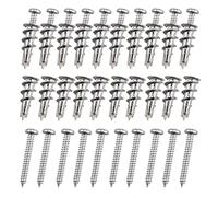 20 Pcs Plasterboard Fixings Heavy Duty, Plasterboard Fixings Dry Wall Anchor, Superior Tight Grip & Strong Hold, Self Drill Drywall Fixings Set for Composite Boards Stone Concrete Ceiling