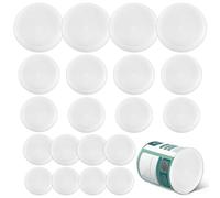 20 Pcs Plastic Can Lids for Tins,Tin Covers For Food Storage Reusable Can Cover Fit For All Cans Pet Food, Soups, Beans Canned Airtight Food Covers, 126MM 99 MM 83 MM 73 MM 65MM I.D.