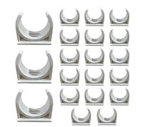 20 Pcs Plastic Pipe Clips Universal PVC Plastics Clamps Wear Resistant PVC Water Pipe Clamps Clips for 30 mm Pipeline Tubing Hose