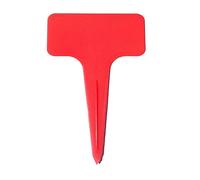 20 Pcs Plastic Plant Labels, T Shape Garden Labels Thickening Garden Plant Tag Plant Classification Sorting Sign Tag for Flower Vegetables Herb Signs(Red 20 Pcs)
