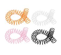 20 Pcs Plastic Spiral Binding Coils Binder Binding Spirals Rings, 19mm 3/4in ID 30 Holes Spirals, Binder Combs Spines for A4 A5 Notebook(Pink)