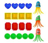 20 PCS Pool Toys Swimming Toys for Kids, Swim Toys Set Included 3 Squid Dive Toys 17 Gem Diving Toys