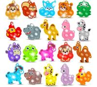 20 PCS Pop Fidget Toys, Party Bag Fillers,Pop Keyring It Fidget Toys, Mini Pops It Keychain Sensory Toyss, Stocking Stuffers Keyrings Stress Relief Toyss for Adults Birthday Christmas