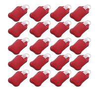 20 Pcs Portable Empty Travel Bottle Keychain, 30ml Lotion Holder Keychain (Brown)