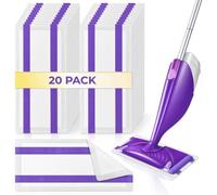 20 Pcs Power Mop Refill Pads for Flash Power Mop & Swiffer WetJet Spray Mop | Disposable Floor Wipes for Multi-Surface Floor Cleaning, Secure Non-Slip Fit, Traps & Locks Dirt, Refills for Spray Mop Pads