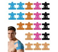 20 PCS Pre-Cut Kinesiology Tape for Shoulder, Waterproof Athletic Tape | Breathable elastic strips move with the body for gym sessions running training and everyday active movement