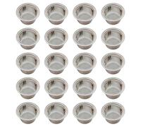 20 PCS Premium Double Filter Cocktail Screens, Stainless Steel Washable Top Mesh Bowl Set for Cocktails and Whiskey Beer Brewing