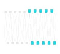 20 PCS Punch Needle Threaders, 7.87in Paper Handle Cross Stitch Needle Threader, 8in Plastic Needles Floss Threader for Embroidery Floss Cross Stitch Sewing DIY Craft