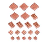 20 Pcs Pure Copper Heatsink Kit Silent Cooling For Raspberry Pi 4B Enhanced Performance Stable Temperature Easy Installation