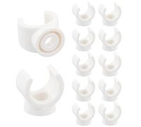 20 Pcs PVC Water Pipe Clamps Clips, Pipe Clamps Supports, 1/2 Inch Woodworking Pipe Clamp, Hangers Clamps Pipe Support Holder, Suitable for Water Pipes, Gas Pipes and Cable Pipes