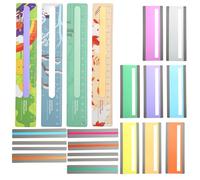 20 Pcs Reading Strips, Guided Readings Strip Highlight Strips Dyslexia Reading Tools Colored Overlays Line Readers Assistance Strip for School Learning Improve Focus & Comprehension