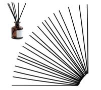20 Pcs Reed Diffuser Sticks, 30CM Long Black Replacement Sticks for Fragrance Diffusion Large Black Diffuser Reeds for Home Vanilla Reed Diffusers Eco-Friendly Diffuser Sticks for Spa Bedroom Office