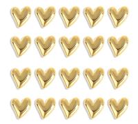 20 Pcs Refrigerator Magnets Gold Heart Shaped Decorative Fridge Magnets Cute Small Magnetic Decoration for Lockers Whiteboards Billboards Home Office Kitchen Classroom Decor