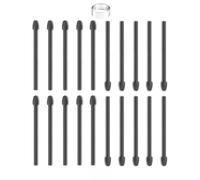 20 PCS Marker Pen Tips Replacement for BOOX Pen Plus, Pen2 Pro,Max Lumi2,Note Air2,Note5,Nova Air C Stylus,Triangular Pen, and Softer Round-Shaped Stylus Tip, Nib (20 PCS/Black)