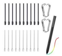 20-Pcs Replacement Pen Tips for Remarkable 1, 2, Pen and Plus Tablets, Includes Nibs Removal Tool, Stylus Nib Painting Writing Accessories Fit for Remarkable 1&2 (Stylus Not Included) (Black+white)