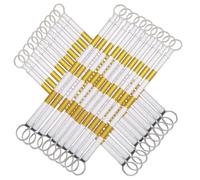 20 Pcs Retractable Telescopic Traffic Cone Barrier, Extends 5.2 to 9.8 ft, Engineer Grade Reflective Tape (Yellow & White) for Safety & Crowd Control