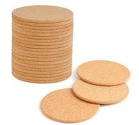 20 Pcs Retro Round Cork Coasters Wooden Coasters Vintage Coasters for Drinks Coffee Fun Natural Wood Coasters Suitable for Restaurant Home Office