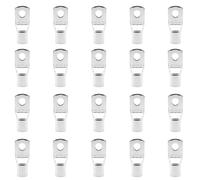 20 Pcs Ring Terminals,SC25-8 Cable Lugs,Tinned Copper Wire Lugs,Bolt Hole Crimp Terminals M8 Battery Cable Connectors for Electric, Auto, Boat, Car (SC25-8)