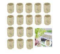20 Pcs Rockwool Starter Plugs Hydroponic Seedling Blocks Soilless Cultivation Compress Base for Cuttings, Plant Propagation