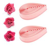 20 PCS Rose Petal Water Drop Cookie Cutters Polymer Clay Cutters Raindrop Cookie Cutter Flower Petal Fondant Teardrop Shaped Mold Baking Tools for Wedding, Birthday Cake Decorating