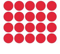 20 Pcs Round Cardboard Paper 15cm Circle Paper Double Sided Round Cardstock for DIY Arts and Crafts, Red