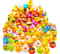20 Pcs Rubber Ducks, Assorted Plastic Ducks, Gifts Party Favors Bag Fillers, Mini Rubber Ducks for Kids Baby Bath Shower Toys, Party Bag Fillers, Birthday Gifts, Swimming Pool Toys, Decorations