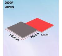 20 Pcs Sanding Sponge Set 180-2500 Grit, Flexible Foam Abrasive Pad for Wood, Metal, Plastic, Drywall, Wet and Dry Use, Reusable Polishing Block with Brown Aluminum Oxide