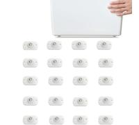20 Pcs Self Adhesive Small Appliance Rollers,Small Caster Wheels 360°Rotation Universal Appliance Wheels for Kitchen Appliances on The Counter,Storage Box,Small Furniture(White)