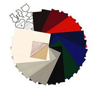 20 Pcs Self-Adhesive Velvet Flocking Liner Sheet for Jewelry Box Decoration,DIY Flocking Sewing Material(Multi-Color)